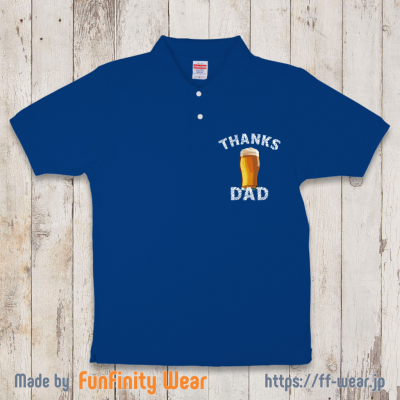 父の日Tシャツ】THANKS DAD - 【FunFinity Wear】オリジナルデザインの